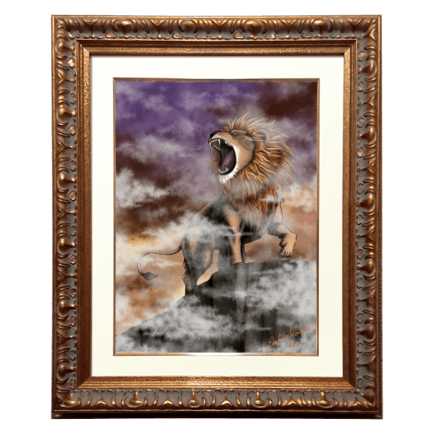 獅子の絵画サムネイル